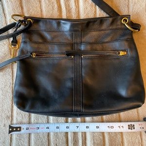 Black Fossil Crossbody